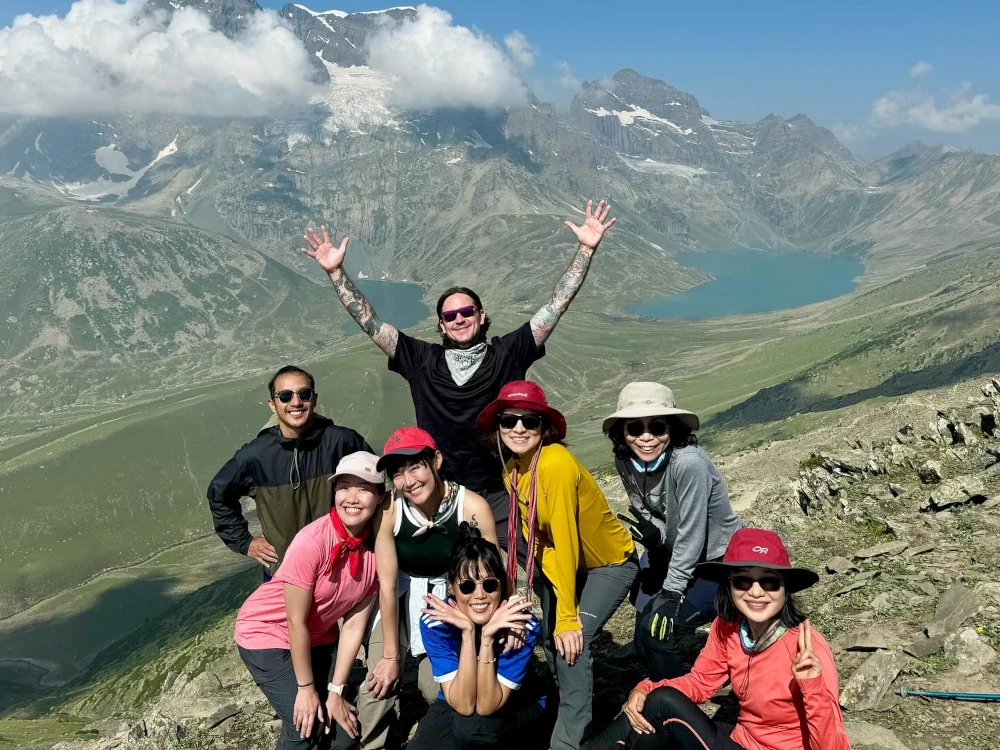 Great Lakes trekking. View from Zajibal Pass. Kashmir-India