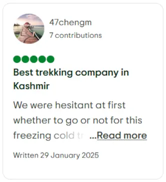 Parent company Kashmir Treks Tripadvisor review by chengmun